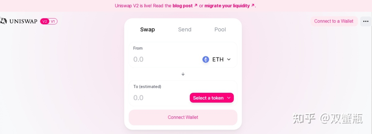 官网地址：https://app.uniswap.org/