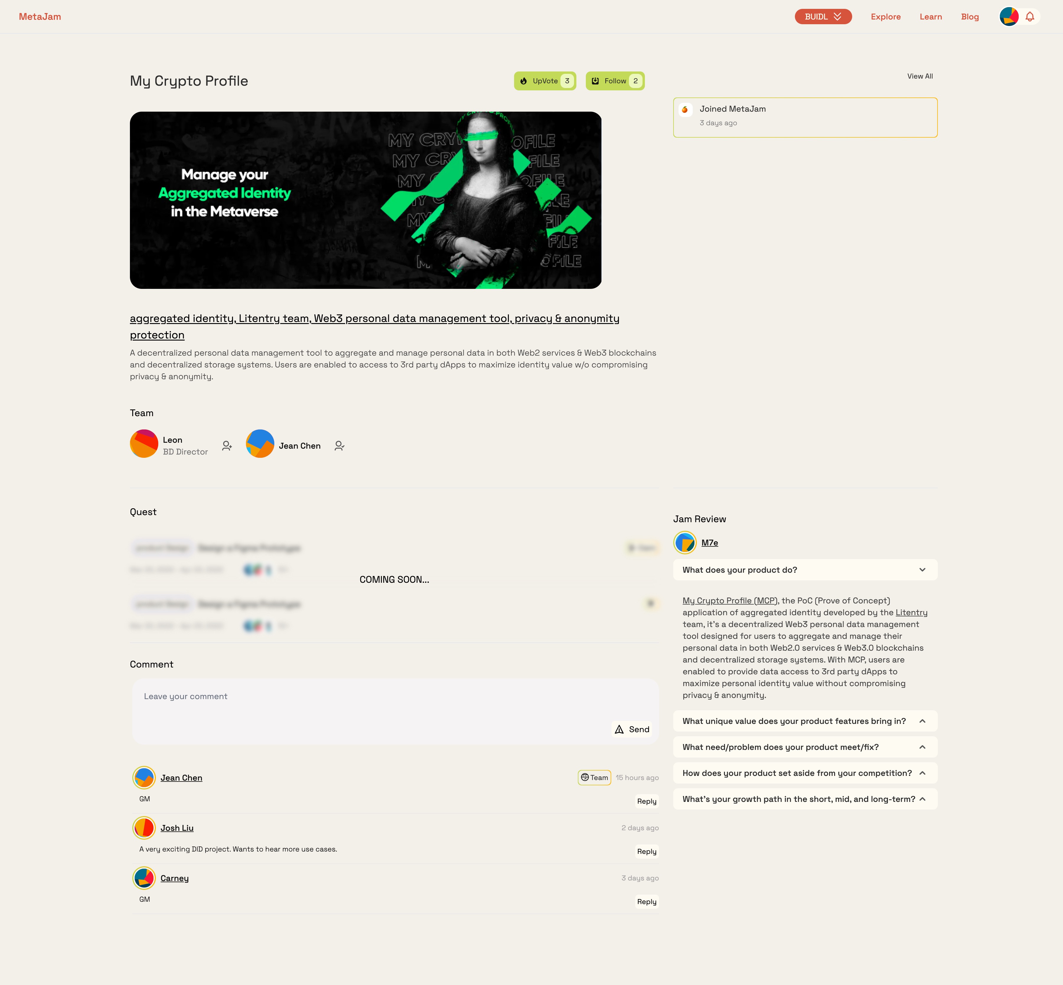 https://www.metajam.studio/project/my-crypto-profile