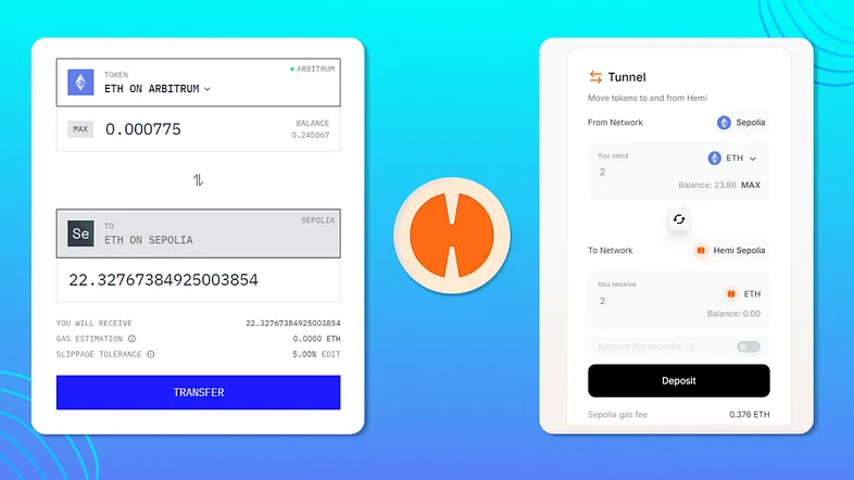 Buy ETH For Sepolia Testnet & Bridge into Hemi Network