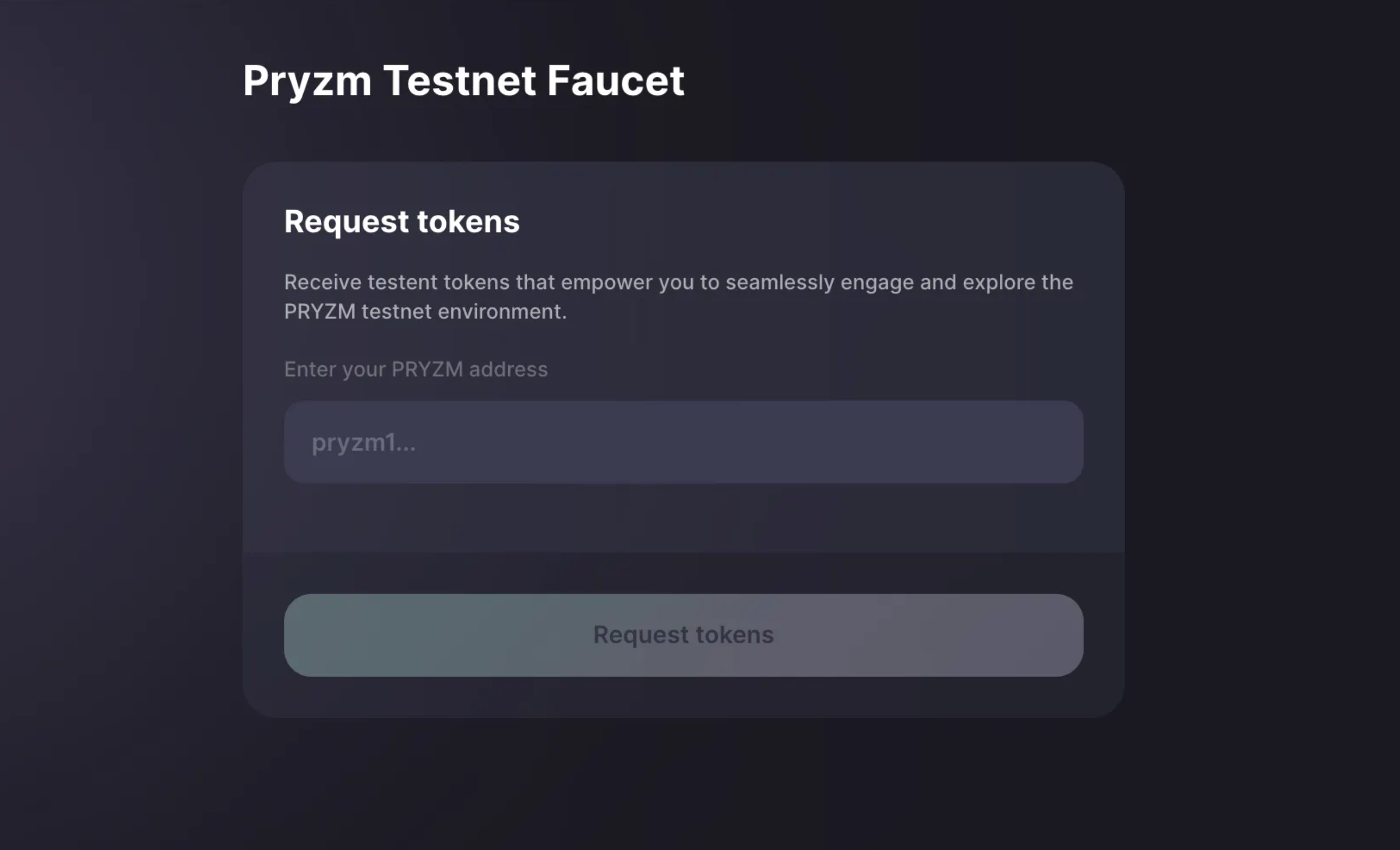 Collect Faucet Tokens