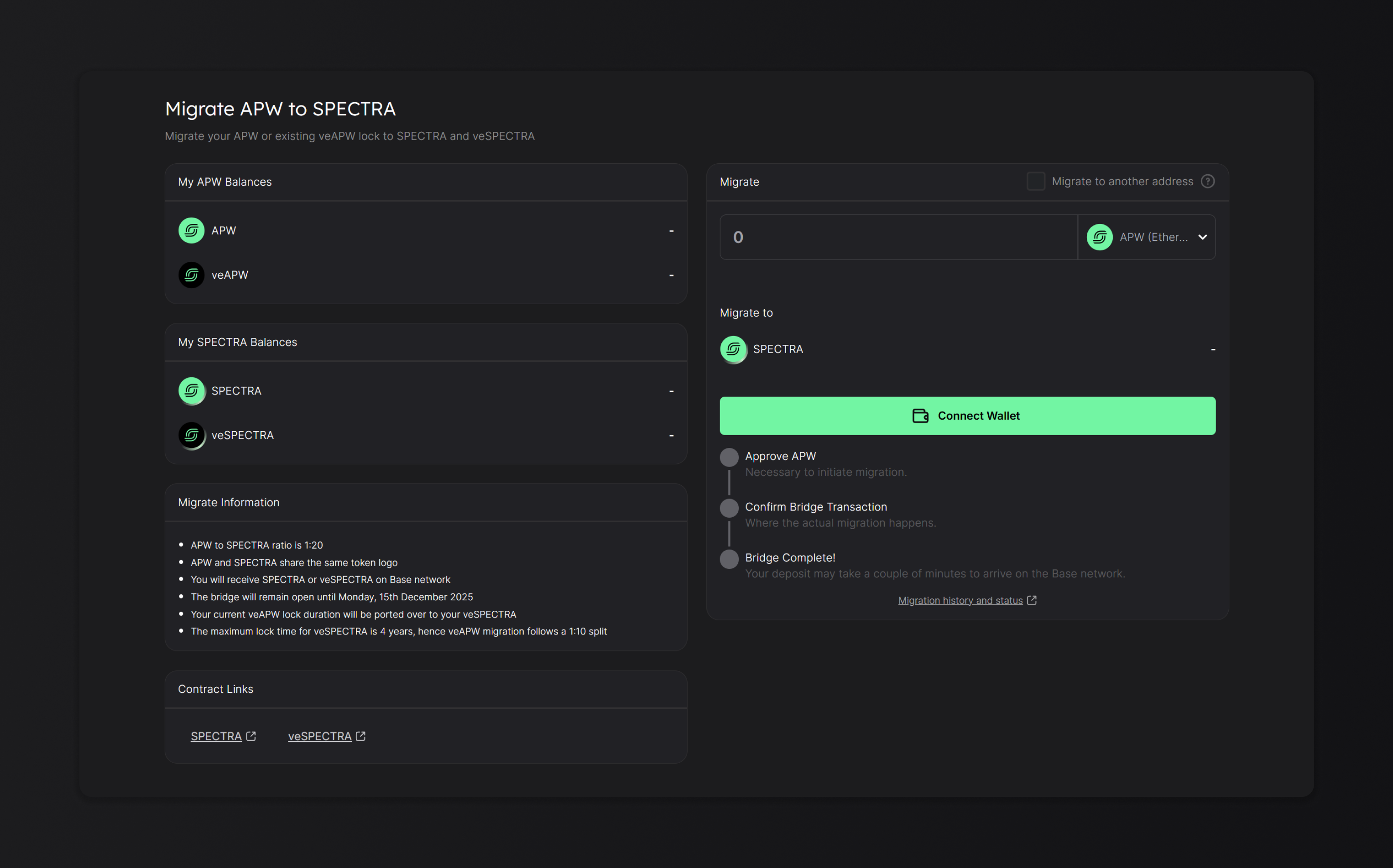 The Migrate Page