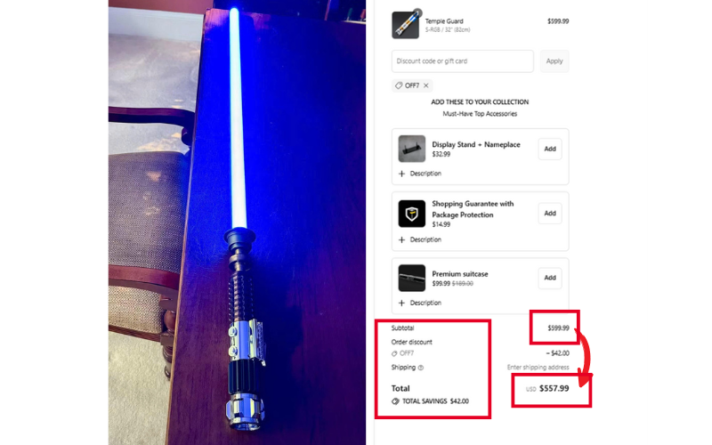 Nsabers Discount Code & Promo Code: OFF7