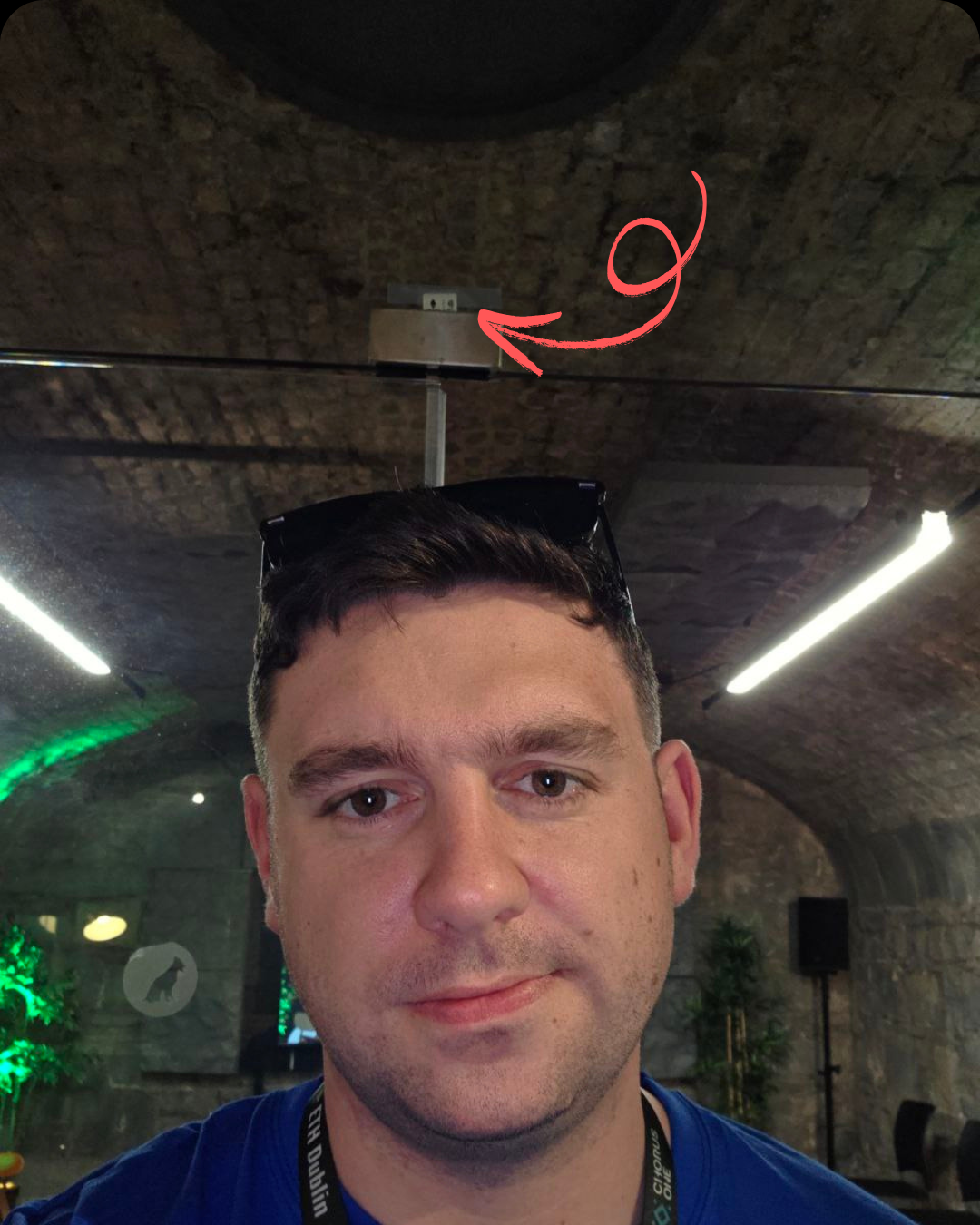 What could that arrow be pointing at? 