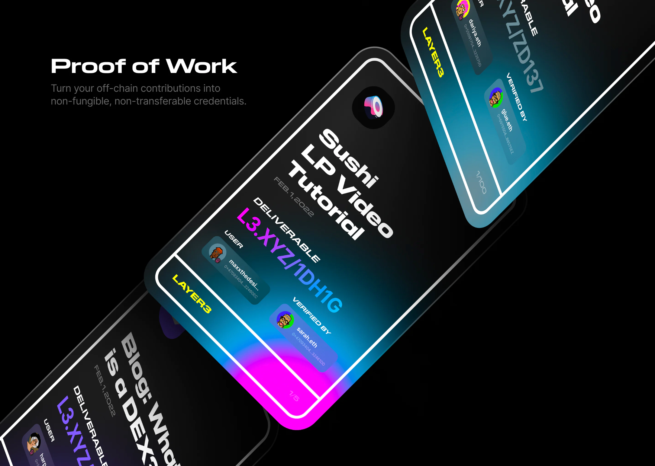 2022年1月 最初の "Proof of Work "コンセプト