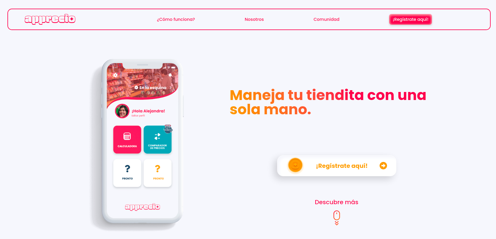 Apprecio.mx homepage
