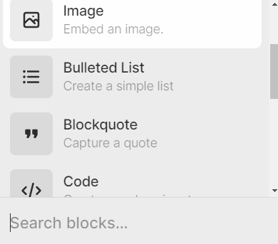 Blocks