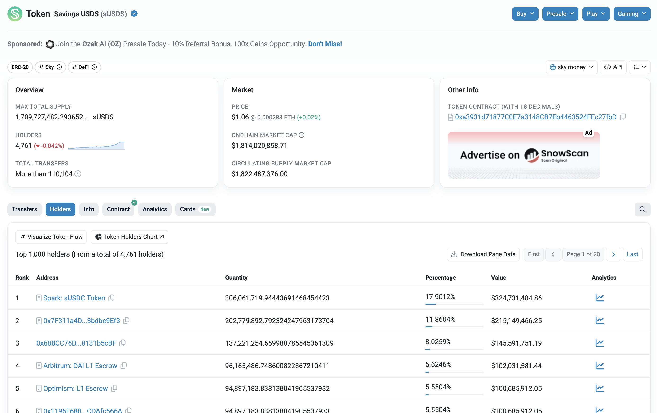 Spark Savings (sUSDC)