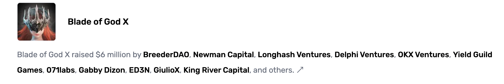 Source: https://www.cypherhunter.com/en/e/blade-of-god-raised-funding-2024-05-07/