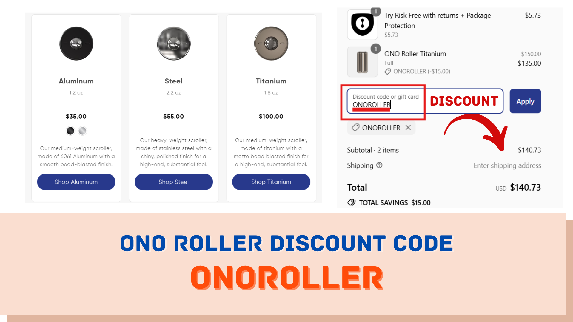ONO Roller Discount Code: ONOROLLER