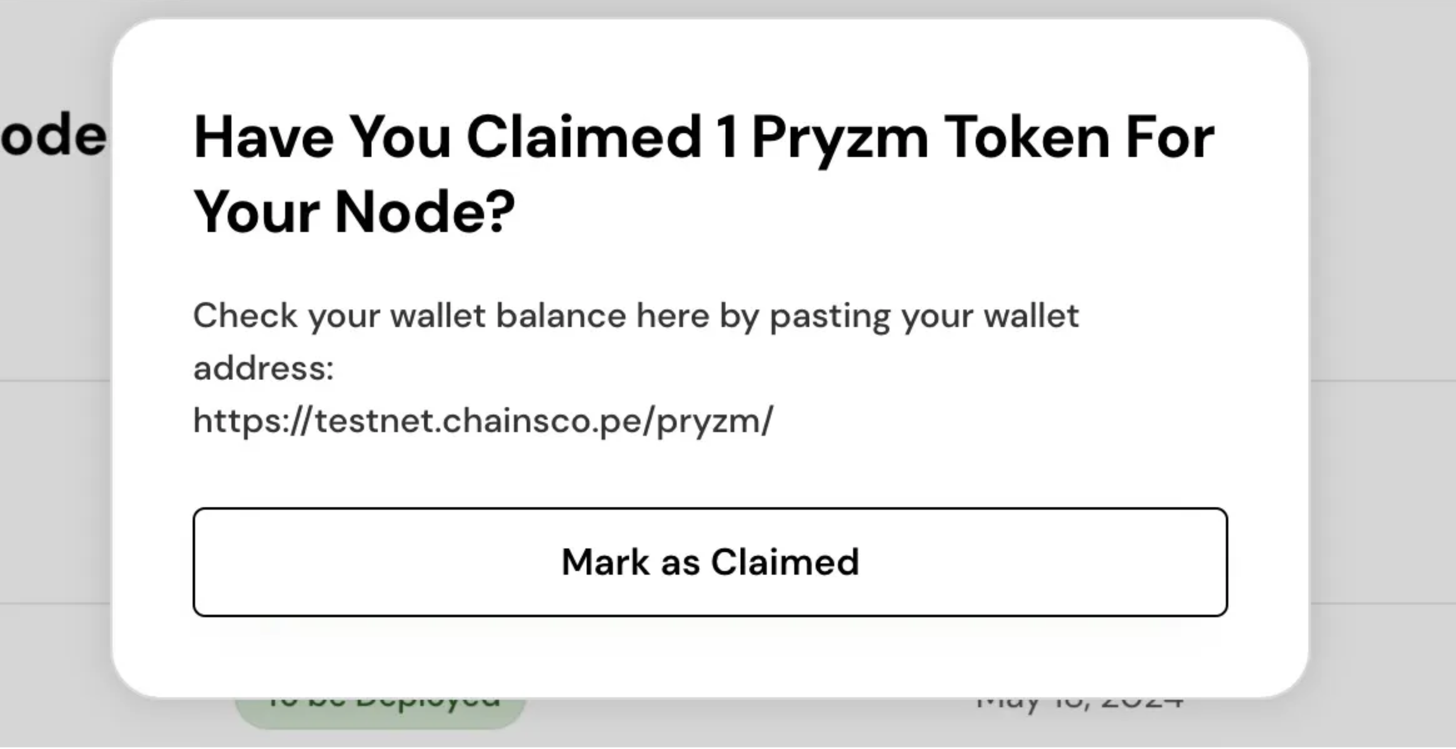 Mark as claimed