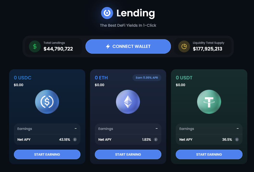 Source: Fluid Lend Market UI