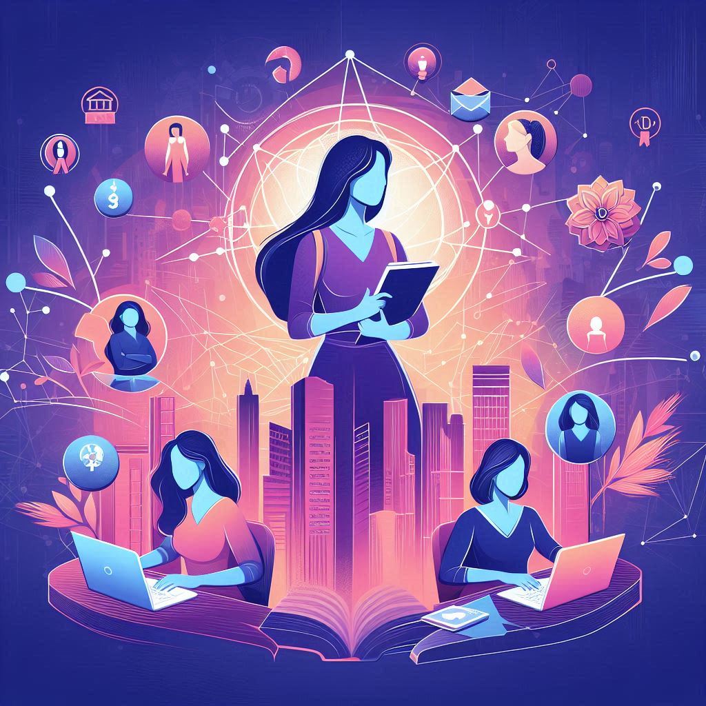 Image generated with AI, representing the projects I want to do in the future after meeting the SheFi community.