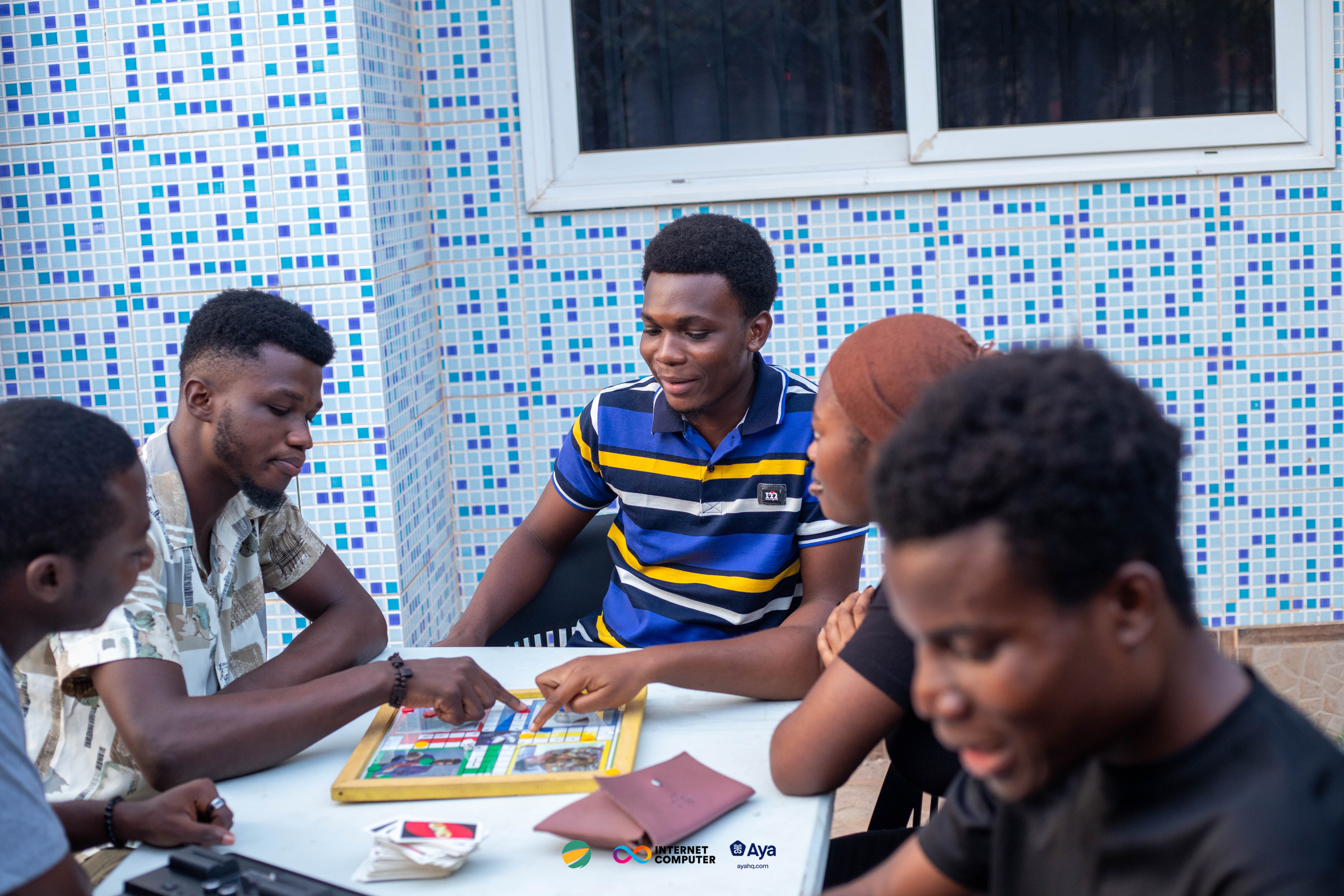 Community Members Having Fun Games
