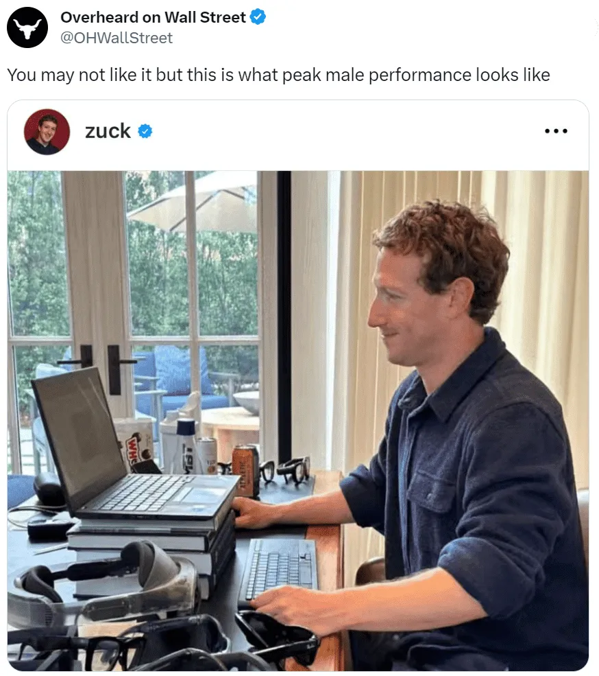 Y’all really think he places books under his laptop to work in his multi-million dollar abode?