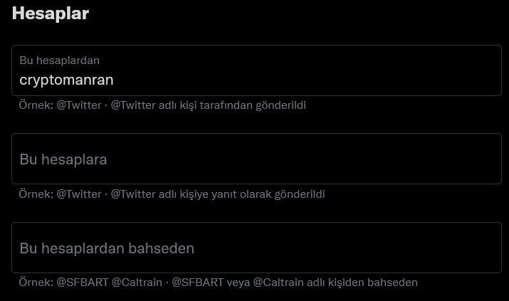 Hesap adını da girdikten sonra isterseniz tarih filtresi de kullanabilirsiniz. Ama ben kullanmadım. Ara butonuna tıkladıktan sonra şöyle bir ekran karşımıza geldi.