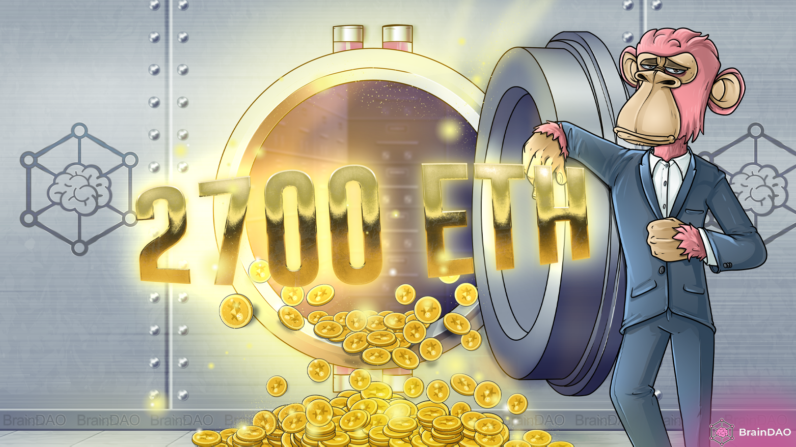 BrainDAO 创纪录的质押了2700 枚ETH 至Frax Ether