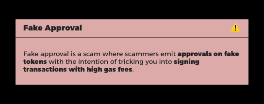 Example of Fake Approval Alert