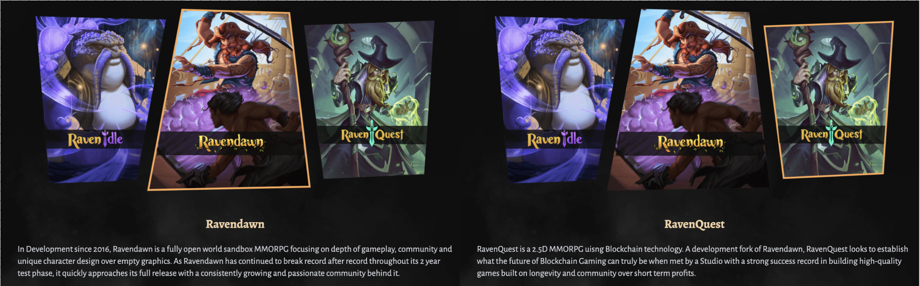 RavenQuest, the breakout hit powered by Immutable started as Ravendawn. Source: https://tavernlightgames.com/