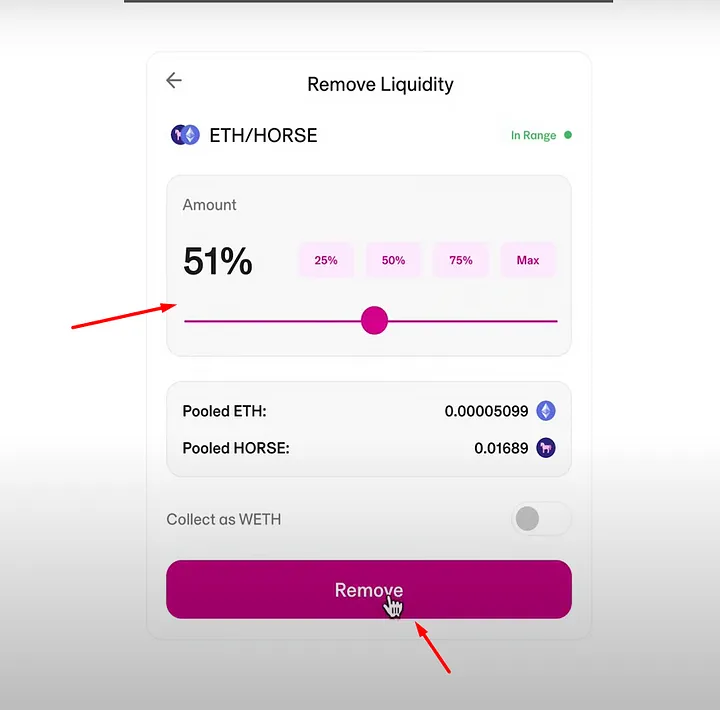 Choose any percentage. Click on the button below.