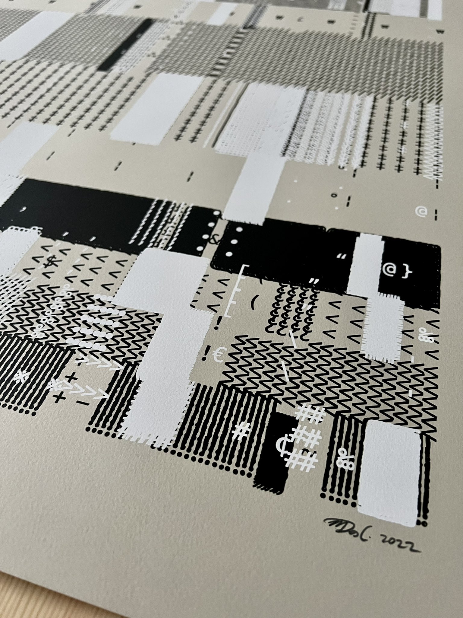 Detail Folio #0, silk-screen print