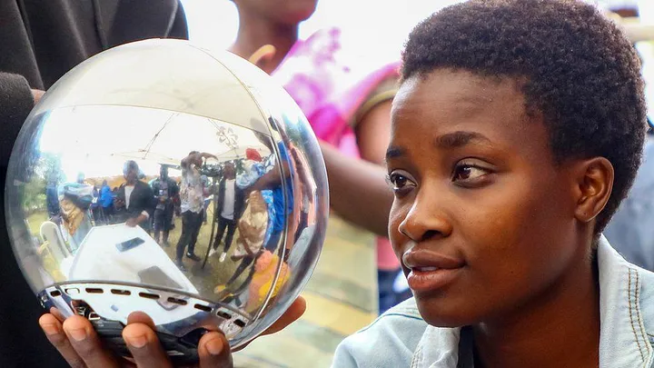 Worldcoin orb. Source: BBC