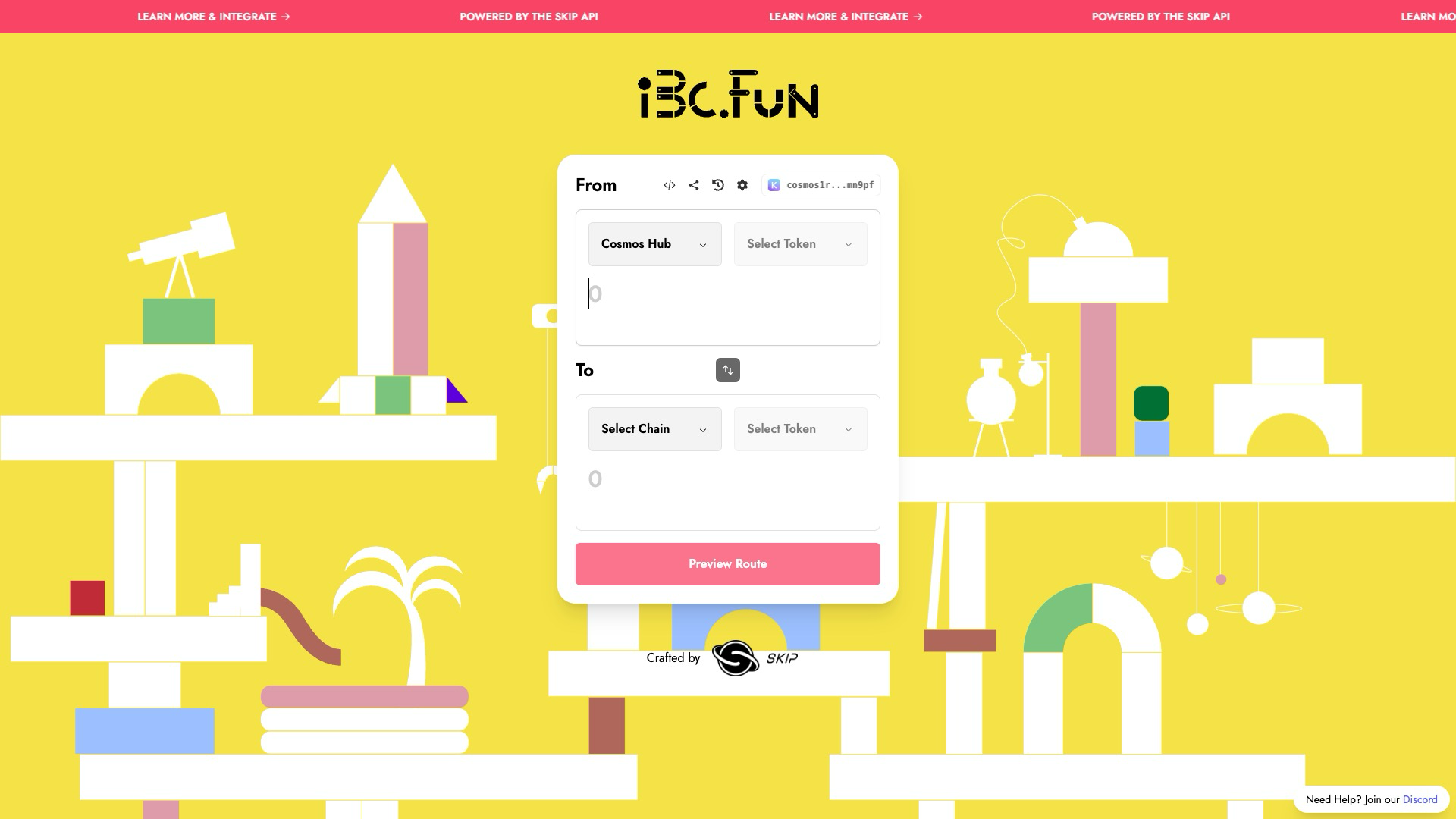IBC.fun homepage