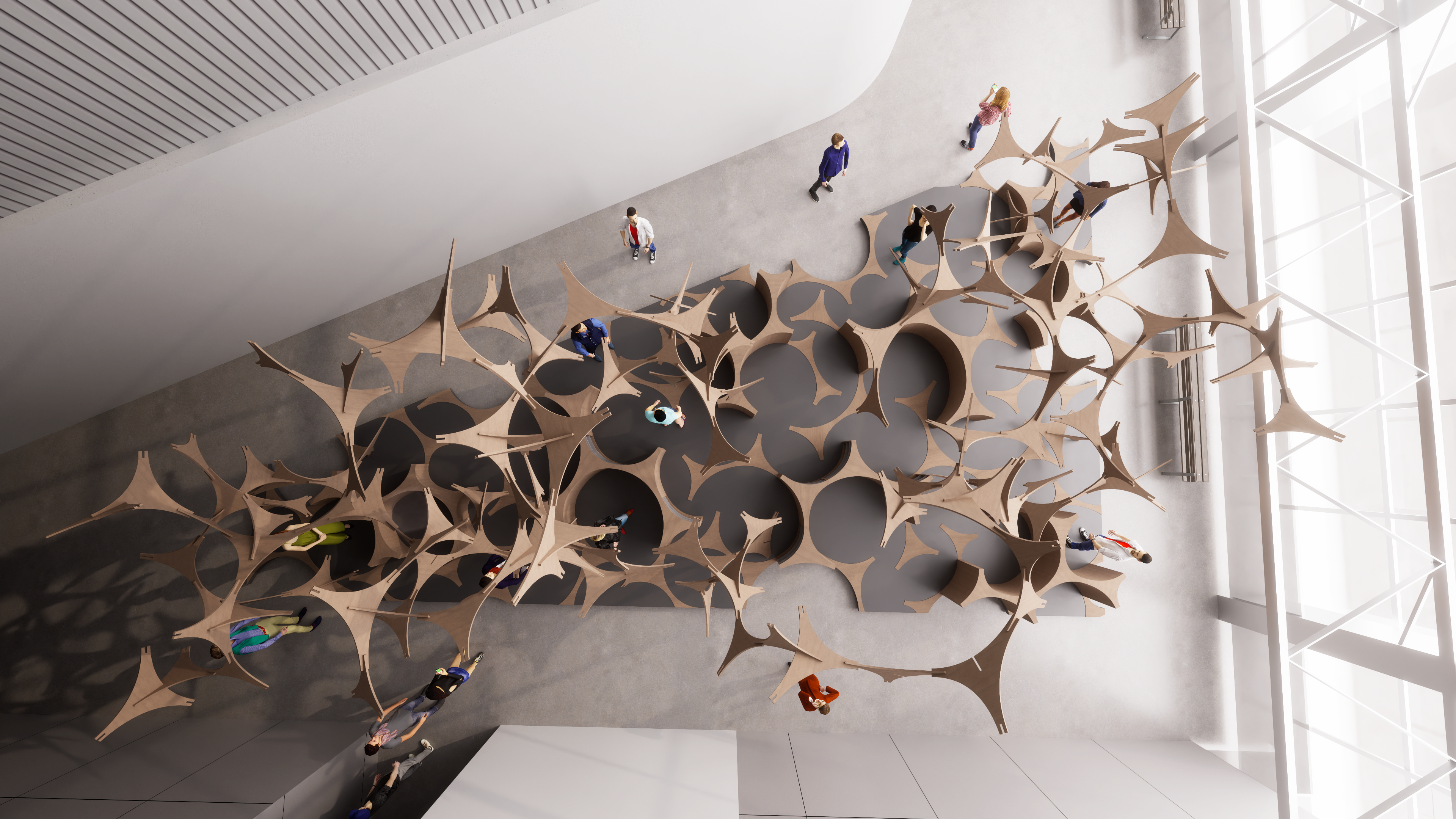 Swarm Pavilion for Power Station of Art
